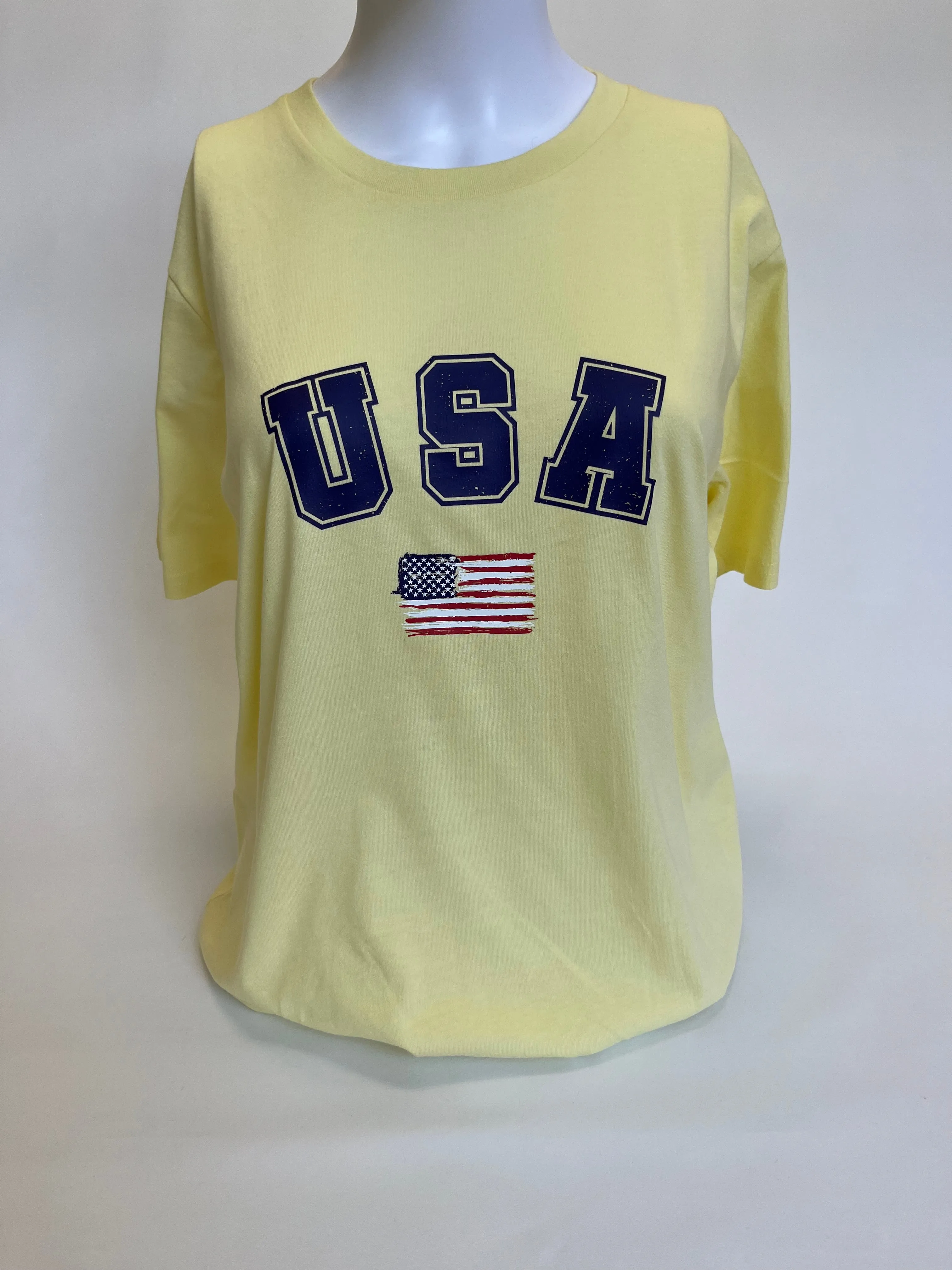 09SRCTU SAVIOR "USA" w/Flag Patriotic T-shirt Unisex