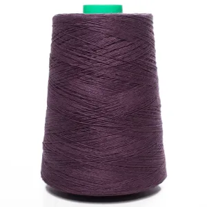 100% Linen Yarn - Dark Purple (Eggplant Color)