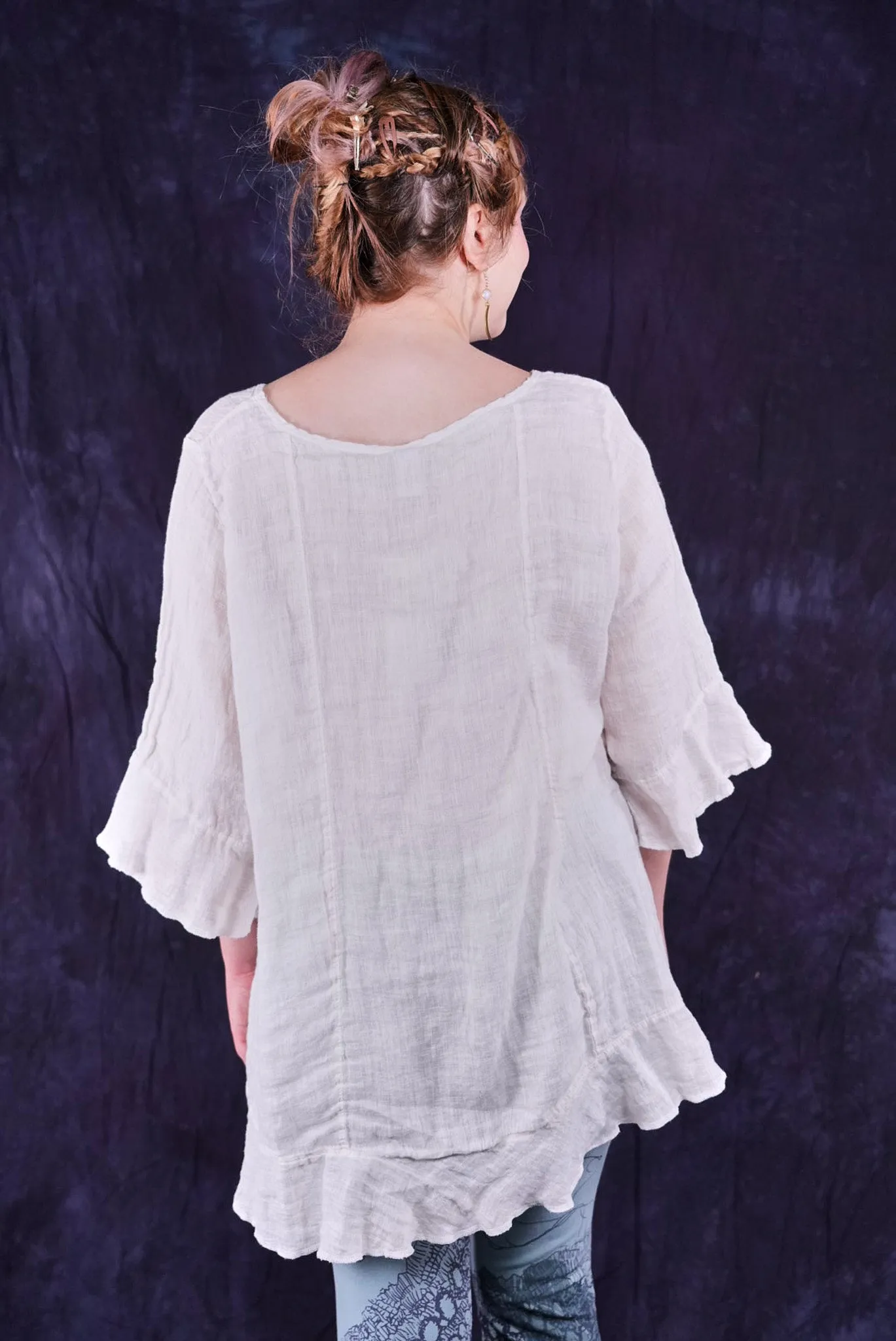 1516 Bias Flounce Top Jasmine