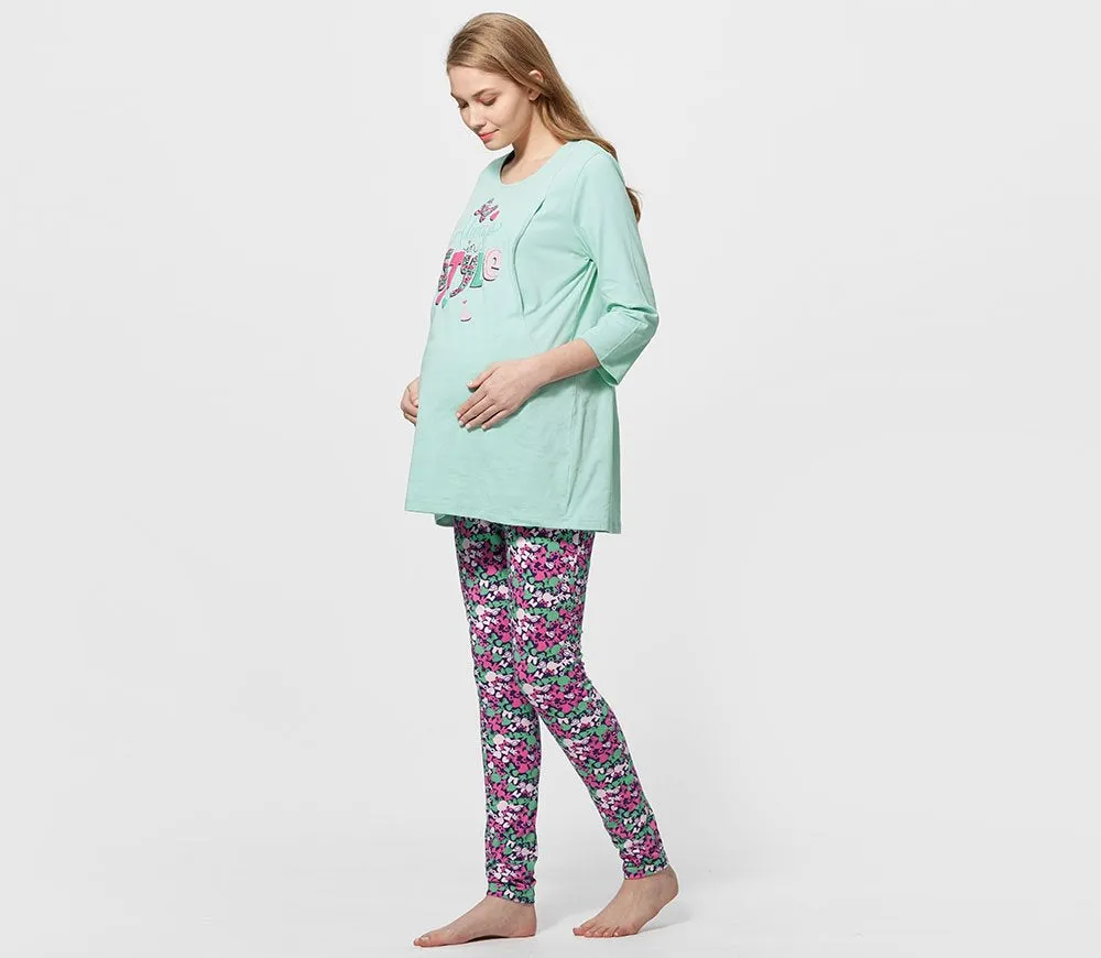 181801B1 Disney Minnie Maternity & Nursing Jammies