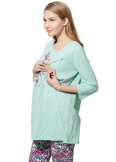 181801B1 Disney Minnie Maternity & Nursing Jammies