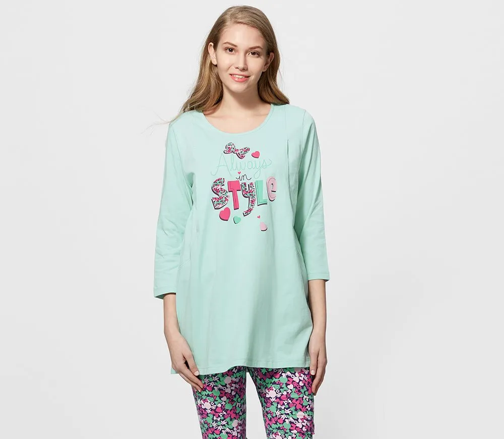 181801B1 Disney Minnie Maternity & Nursing Jammies