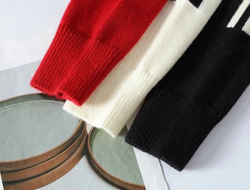 2024 New Autumn Winter High End Luxury Wool Sweater Men Jumper Fashion Striped Mens Christmas Sweaters Keep Warm Pull Homme