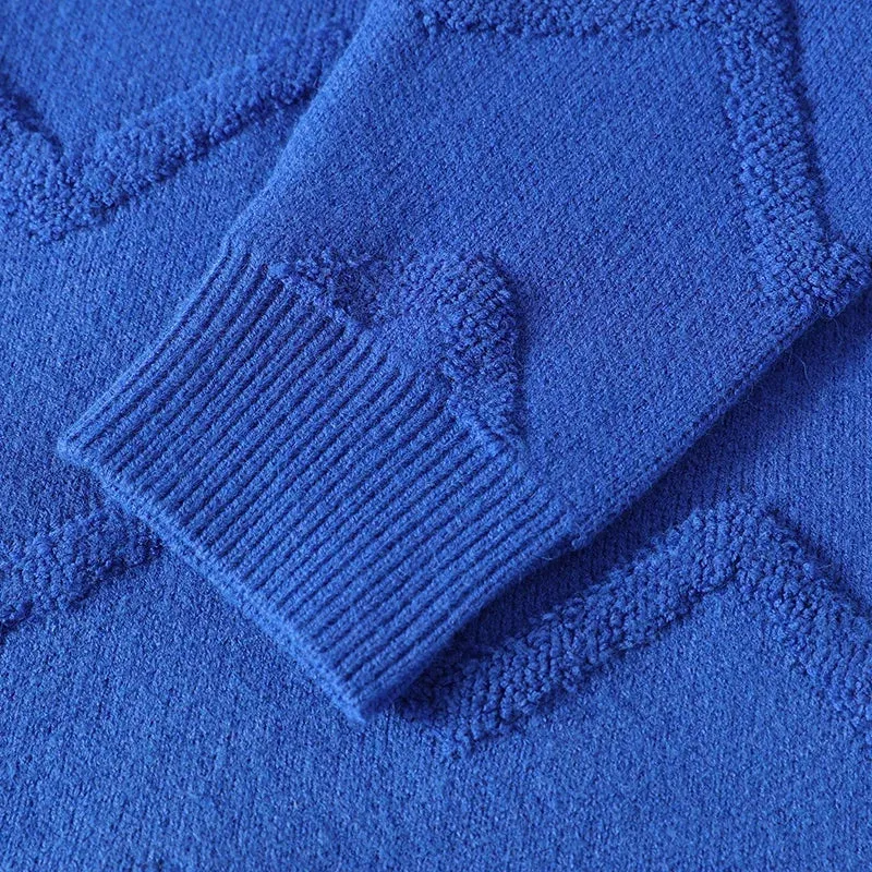 2024 New Autumn Winter High Quality Thick Warm Knitted Sweater Men Clothing Casual Mens Jumper Korean Harajuku Pullover Sweaters