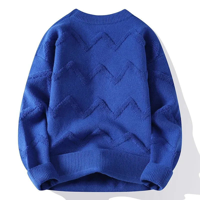 2024 New Autumn Winter High Quality Thick Warm Knitted Sweater Men Clothing Casual Mens Jumper Korean Harajuku Pullover Sweaters