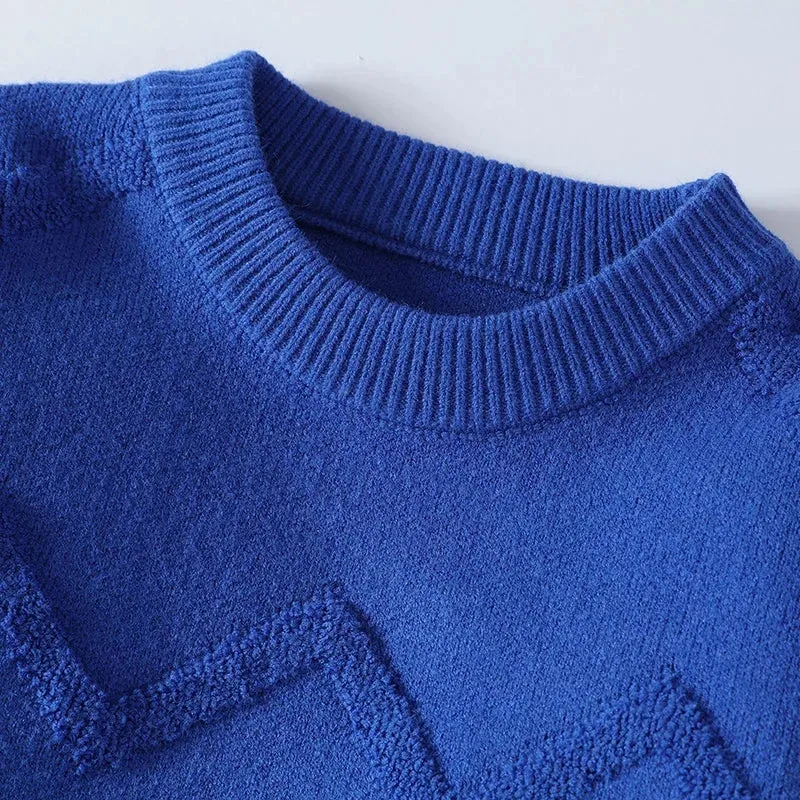 2024 New Autumn Winter High Quality Thick Warm Knitted Sweater Men Clothing Casual Mens Jumper Korean Harajuku Pullover Sweaters