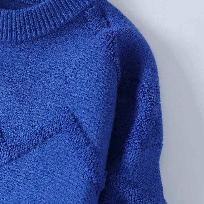 2024 New Autumn Winter High Quality Thick Warm Knitted Sweater Men Clothing Casual Mens Jumper Korean Harajuku Pullover Sweaters