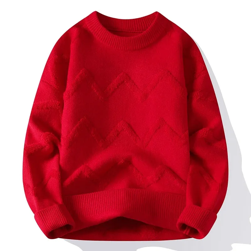 2024 New Autumn Winter High Quality Thick Warm Knitted Sweater Men Clothing Casual Mens Jumper Korean Harajuku Pullover Sweaters