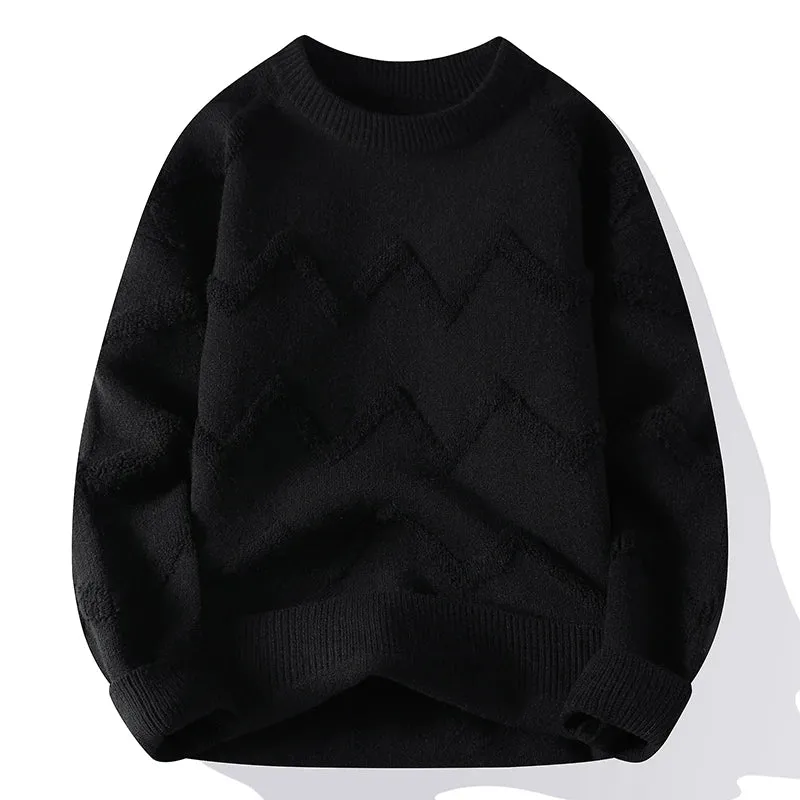 2024 New Autumn Winter High Quality Thick Warm Knitted Sweater Men Clothing Casual Mens Jumper Korean Harajuku Pullover Sweaters