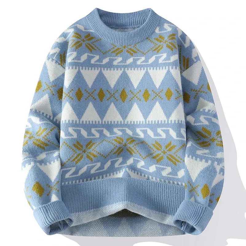 2024 New Fall Winter High End Luxury Cashmere Sweater Men Fashion Mens Christmas Jumper Handsome Pullover Soft Warm Pull Homme
