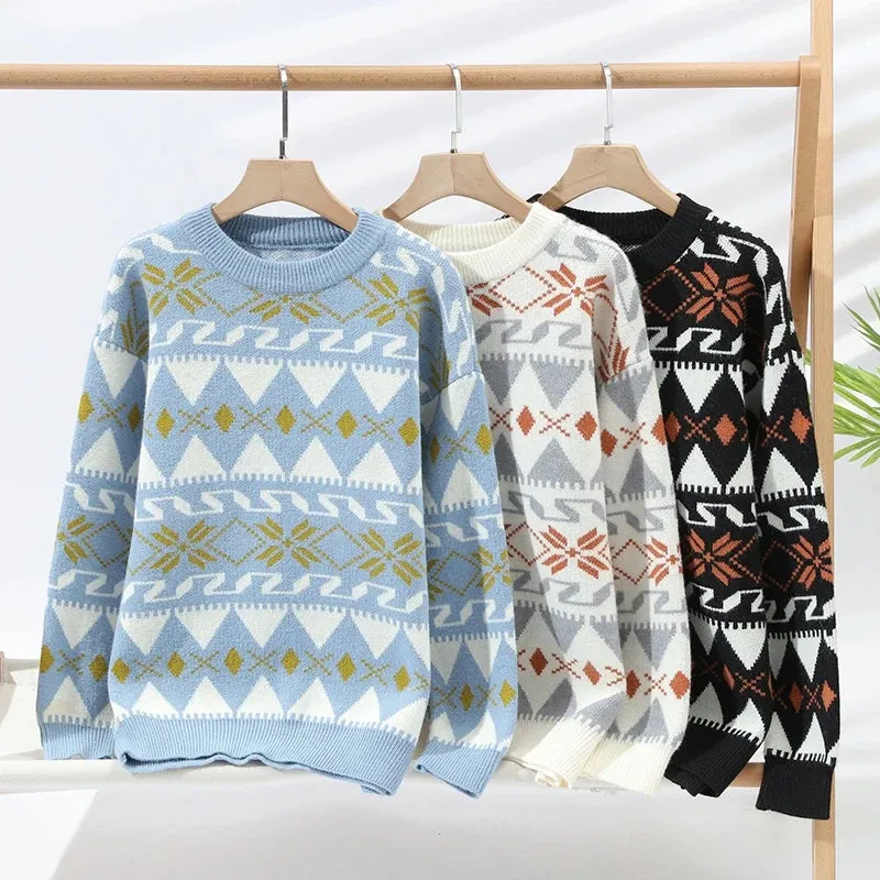 2024 New Fall Winter High End Luxury Cashmere Sweater Men Fashion Mens Christmas Jumper Handsome Pullover Soft Warm Pull Homme