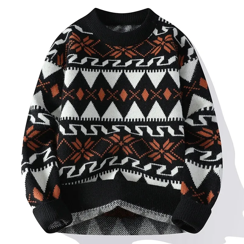 2024 New Fall Winter High End Luxury Cashmere Sweater Men Fashion Mens Christmas Jumper Handsome Pullover Soft Warm Pull Homme