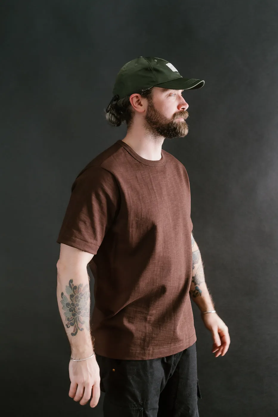 2S14.19 - 10.7oz Loopwheeled Heavy T-Shirt Relaxed Fit - Coffee