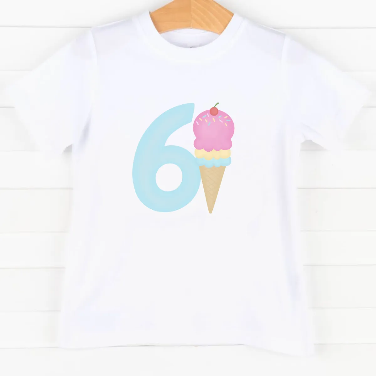 6th Birthday Treat, Girl Graphic Tee