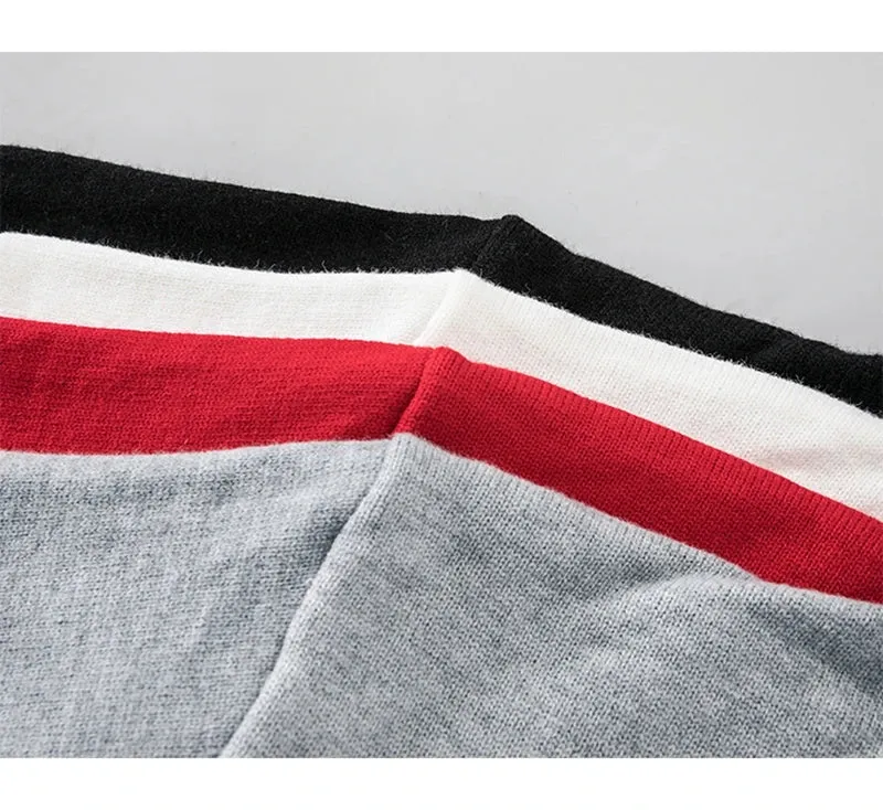 8XL 7XL 6XL 2024 New Fall Winter High End Turtleneck Sweater Men Hip Hop Anime Design Christmas Jumper Luxury Cashmere Pullover