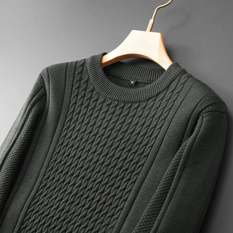 8XL 7XL 6XL Thick Warm Pull Homme 2024 New Fall Winter High End Casual Sweater Men Fashion Mens Sweaters Oversize Loose Pullover