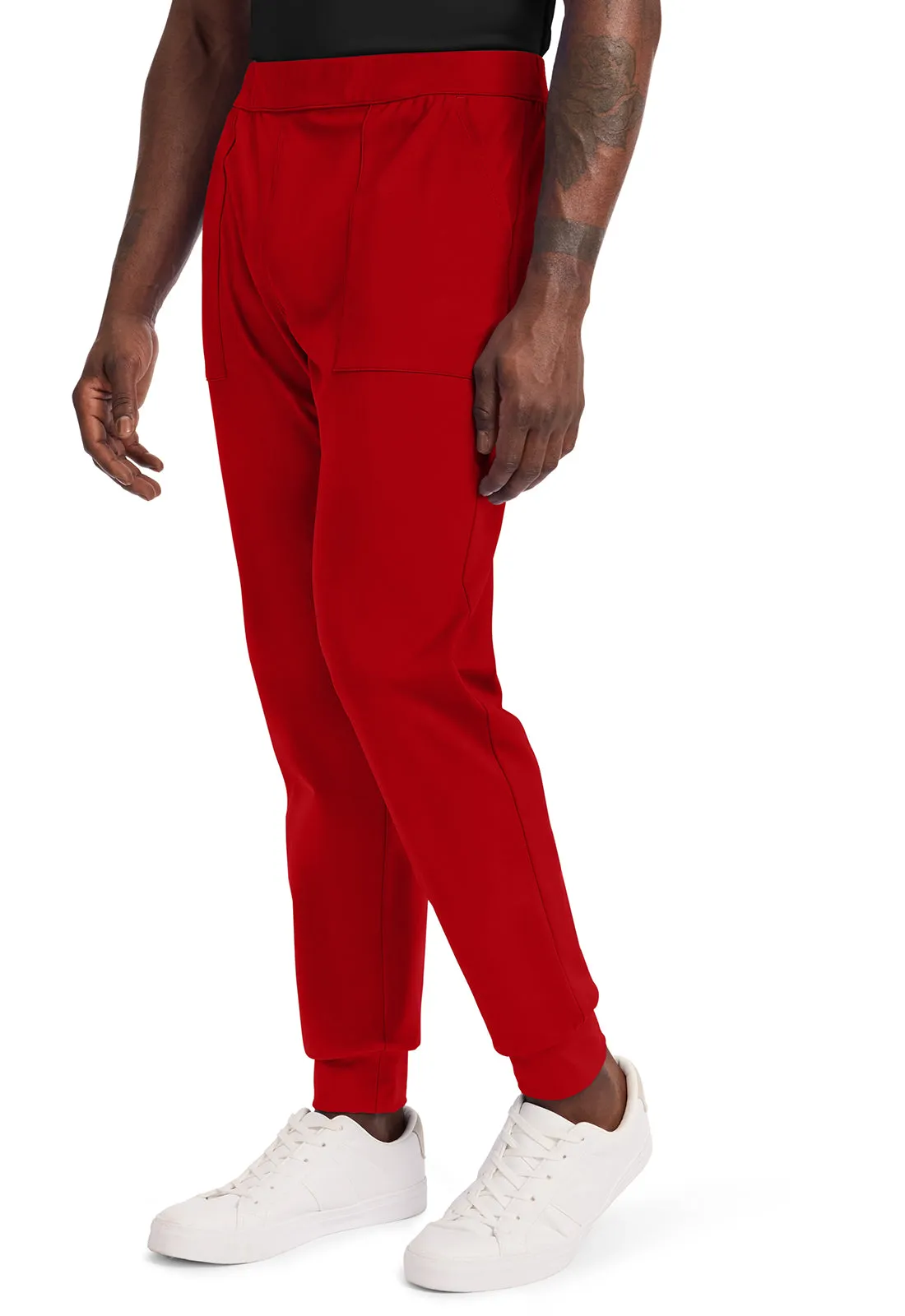 Achieve CK034 Men's Pull-on Jogger Pants Red