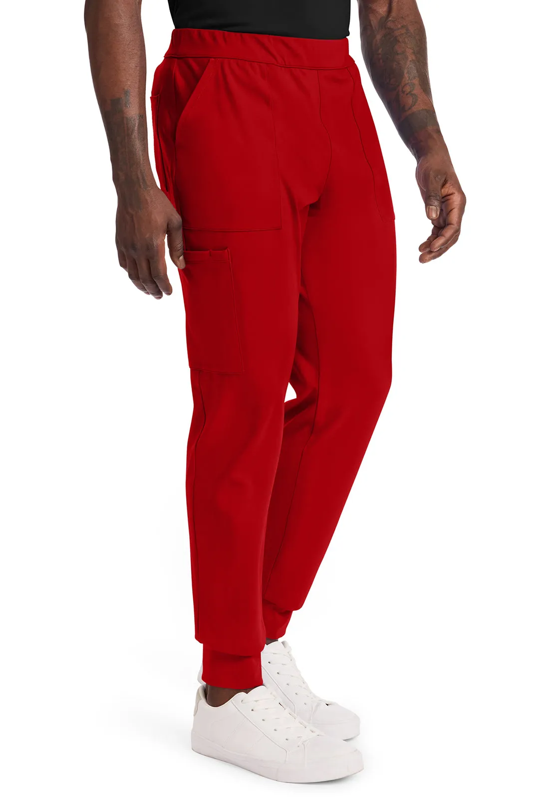 Achieve CK034 Men's Pull-on Jogger Pants Red