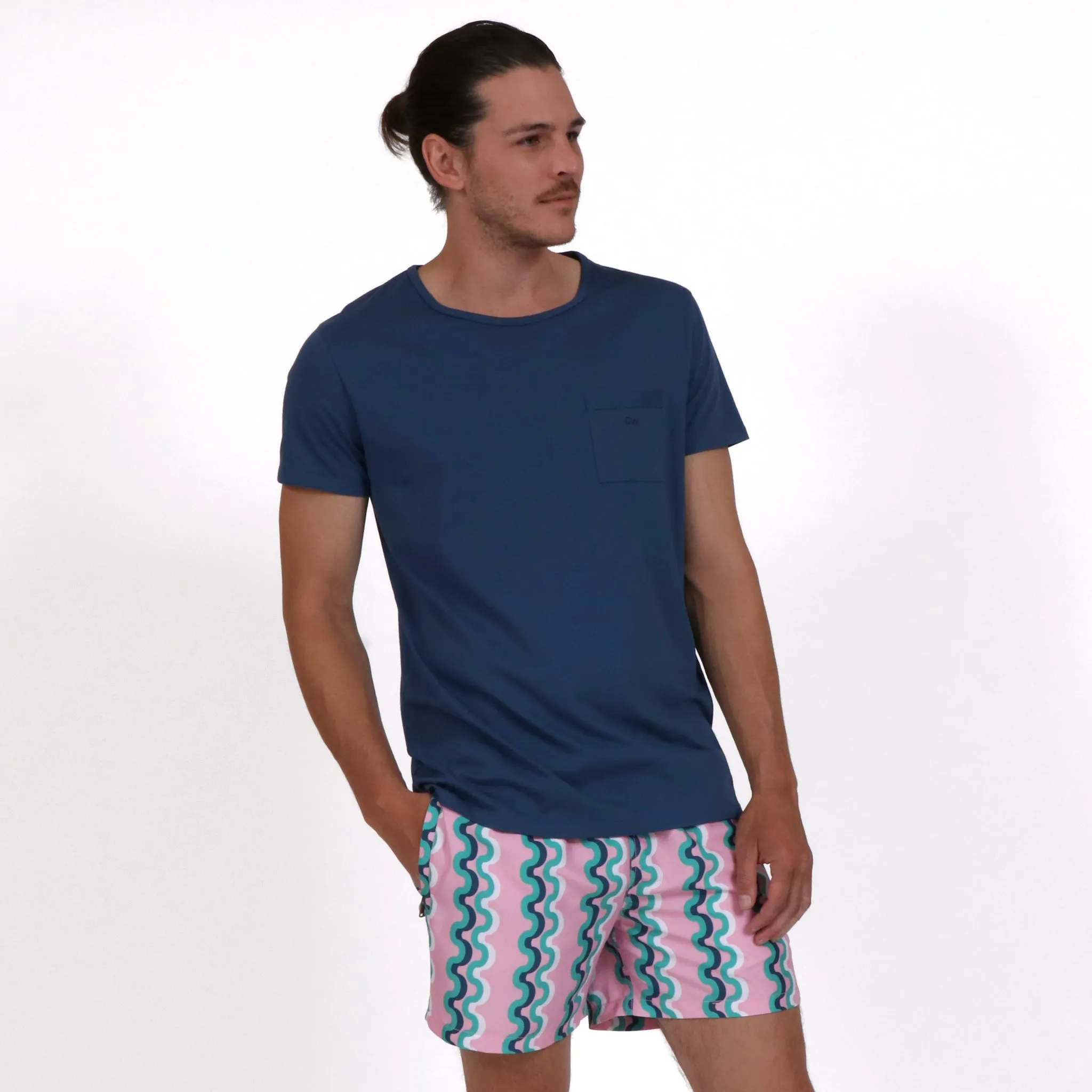 Aegean Blue Essential Pocket T-Shirt