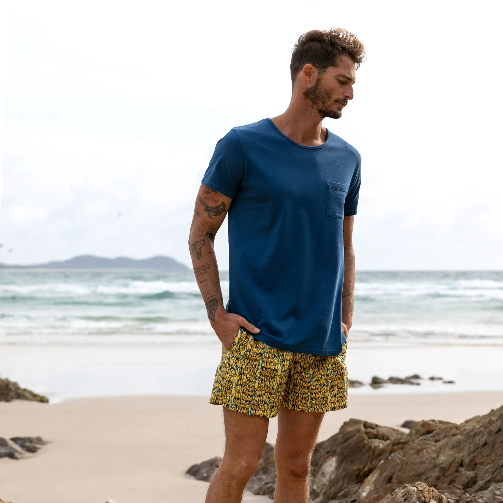 Aegean Blue Essential Pocket T-Shirt