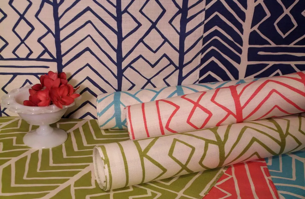 Alan Campbell Fabric: Aruba II Background - Custom Light Pink on Light Tint