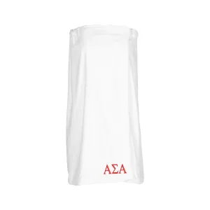 Alpha Sigma Alpha Velour Spa Wrap