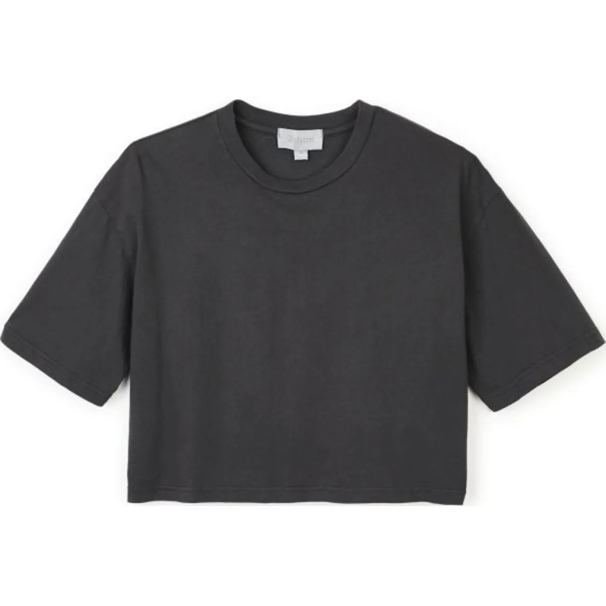 AMANDA S/S CROP TEE - MAUVE