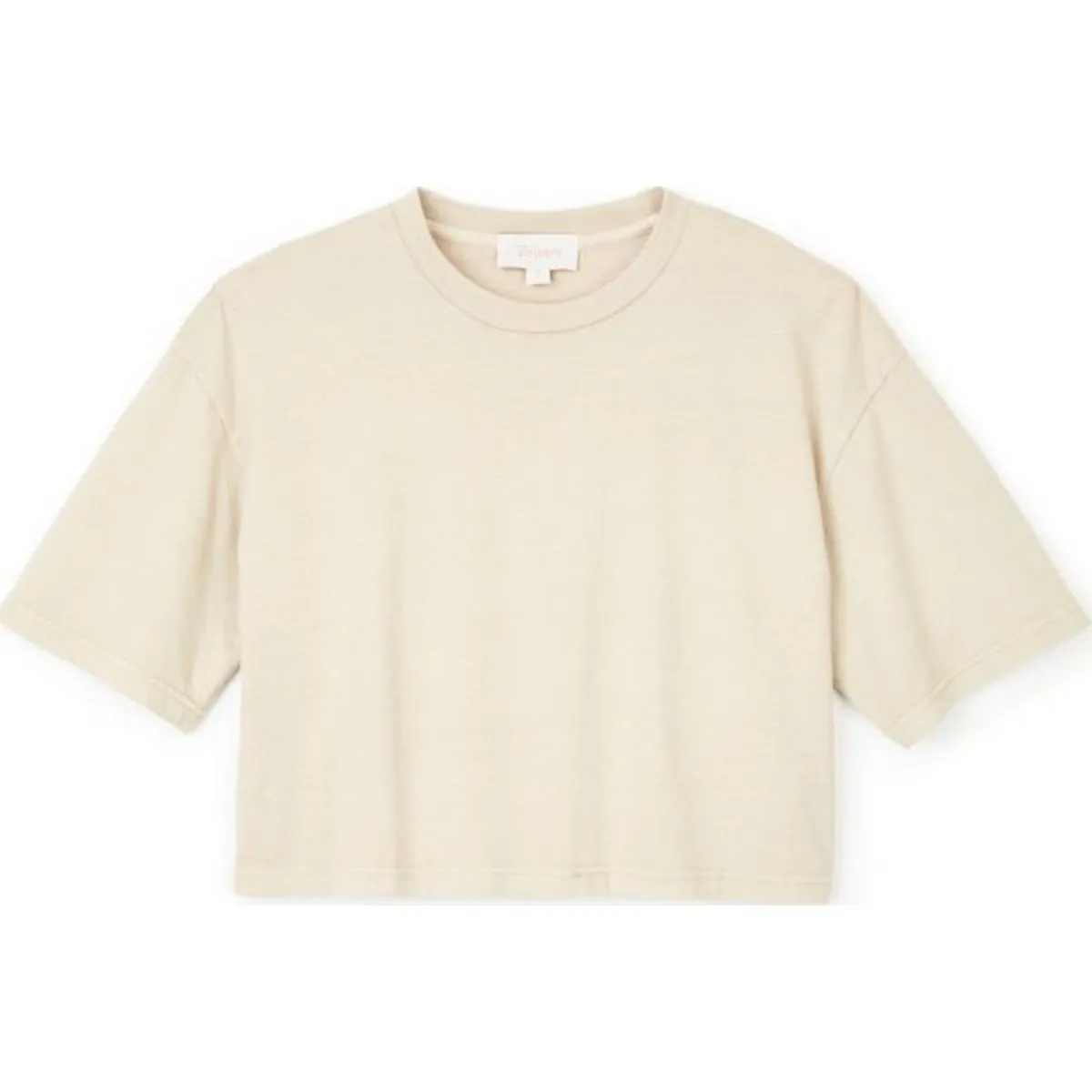 AMANDA S/S CROP TEE - MAUVE