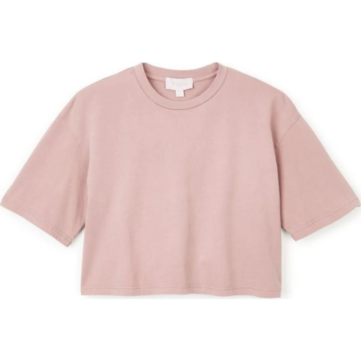 AMANDA S/S CROP TEE - MAUVE
