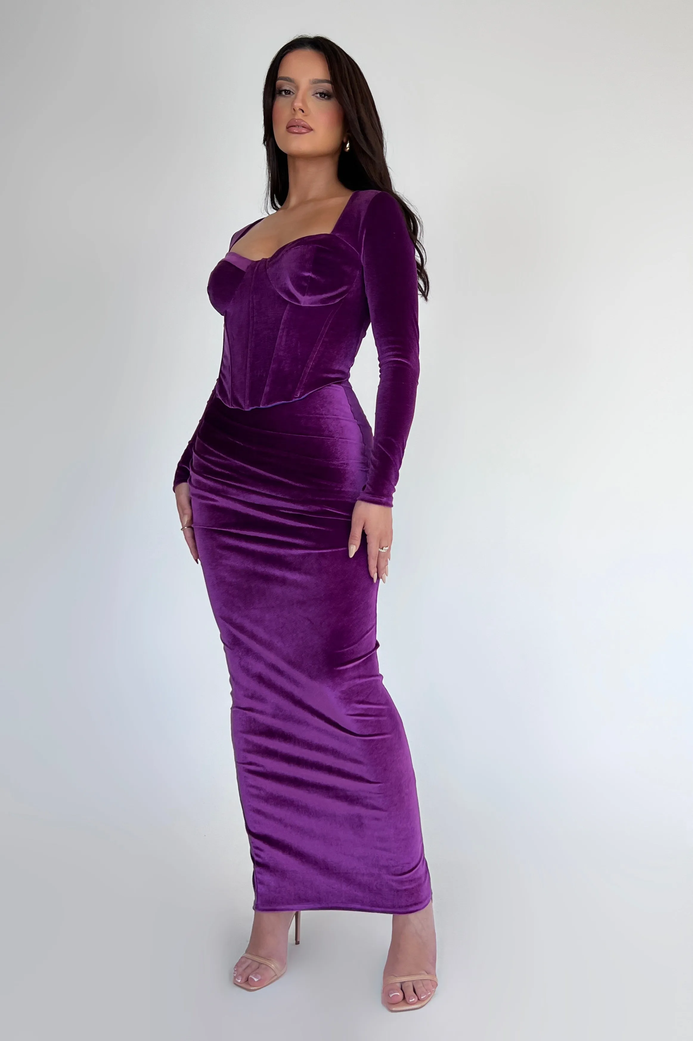 Amani Velvet Purple Set