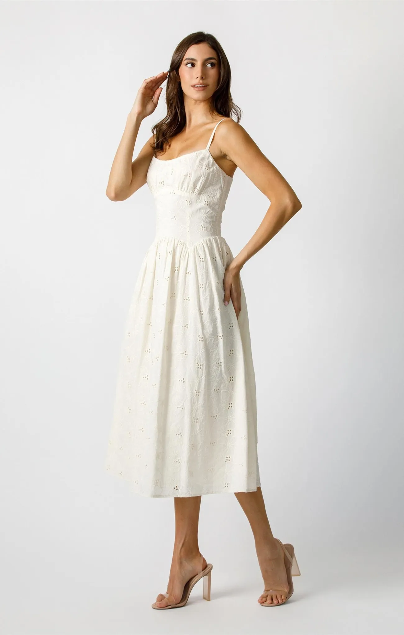 Andi Eyelet Midi Dress