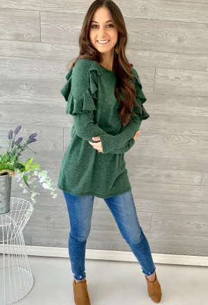 Aria Ruffle Top-Final Sale