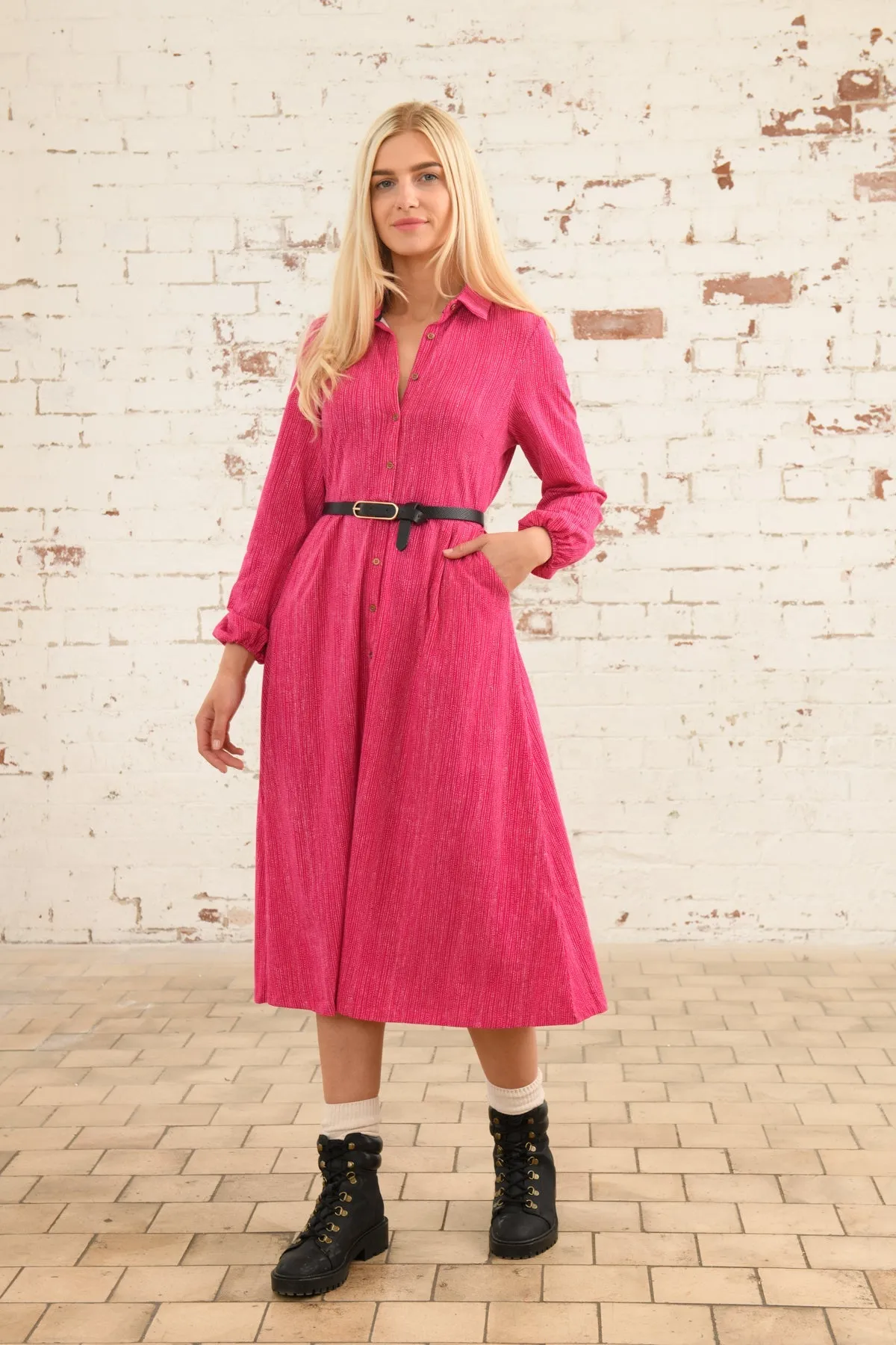 Ariella Dress - Raspberry Dash