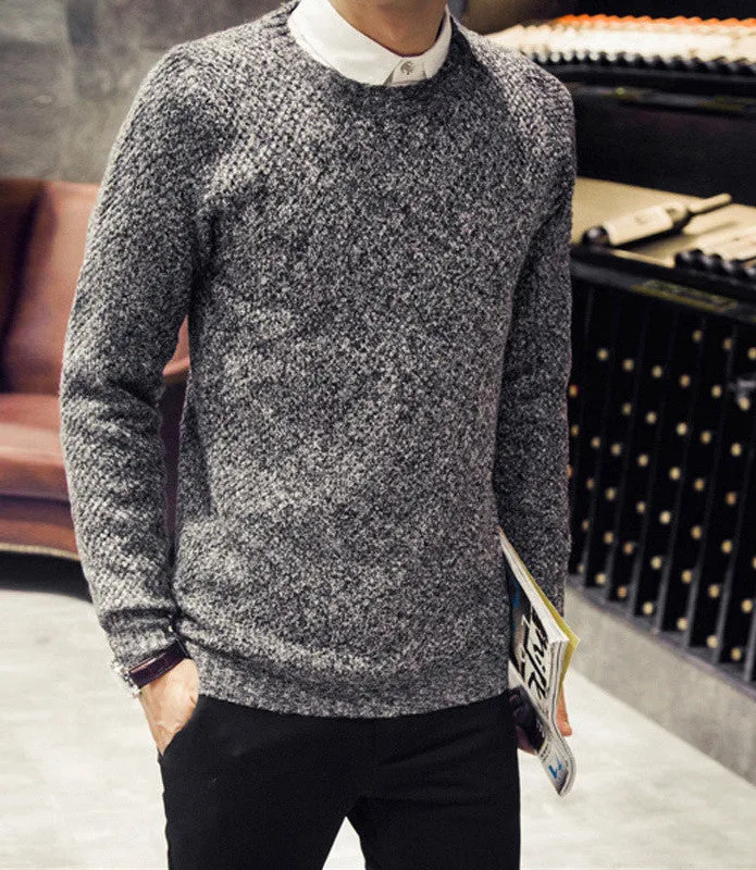 Autumn Winter Men Sweaters Cashmere Wool Pullovers Knitting Thick Warm Designer Slim Fit Casual Knitted Man Knitwear