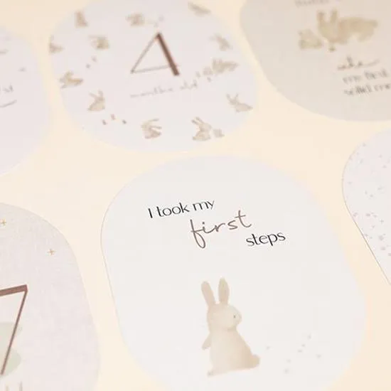 Baby Milestone Cards, Baby Bunny - Little Dutch