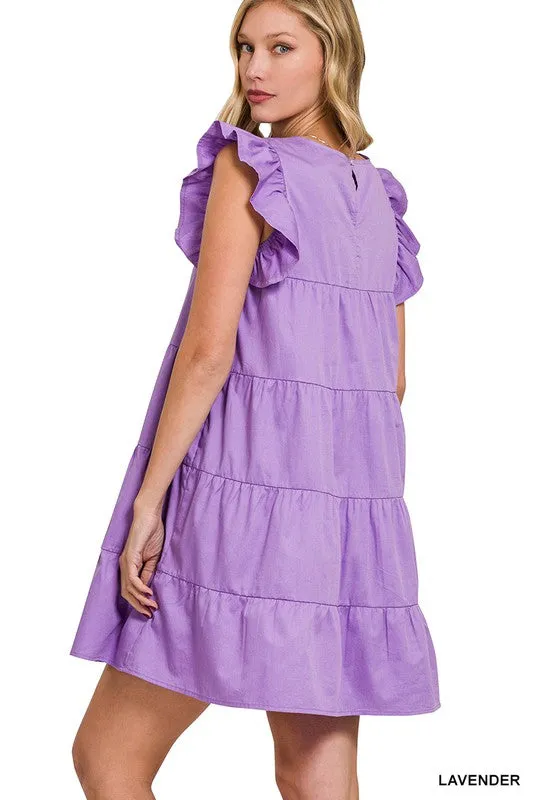 Babydoll Tiered Mini Dress