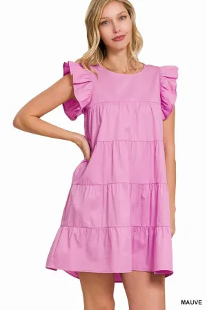 Babydoll Tiered Mini Dress