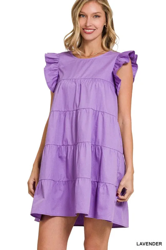 Babydoll Tiered Mini Dress