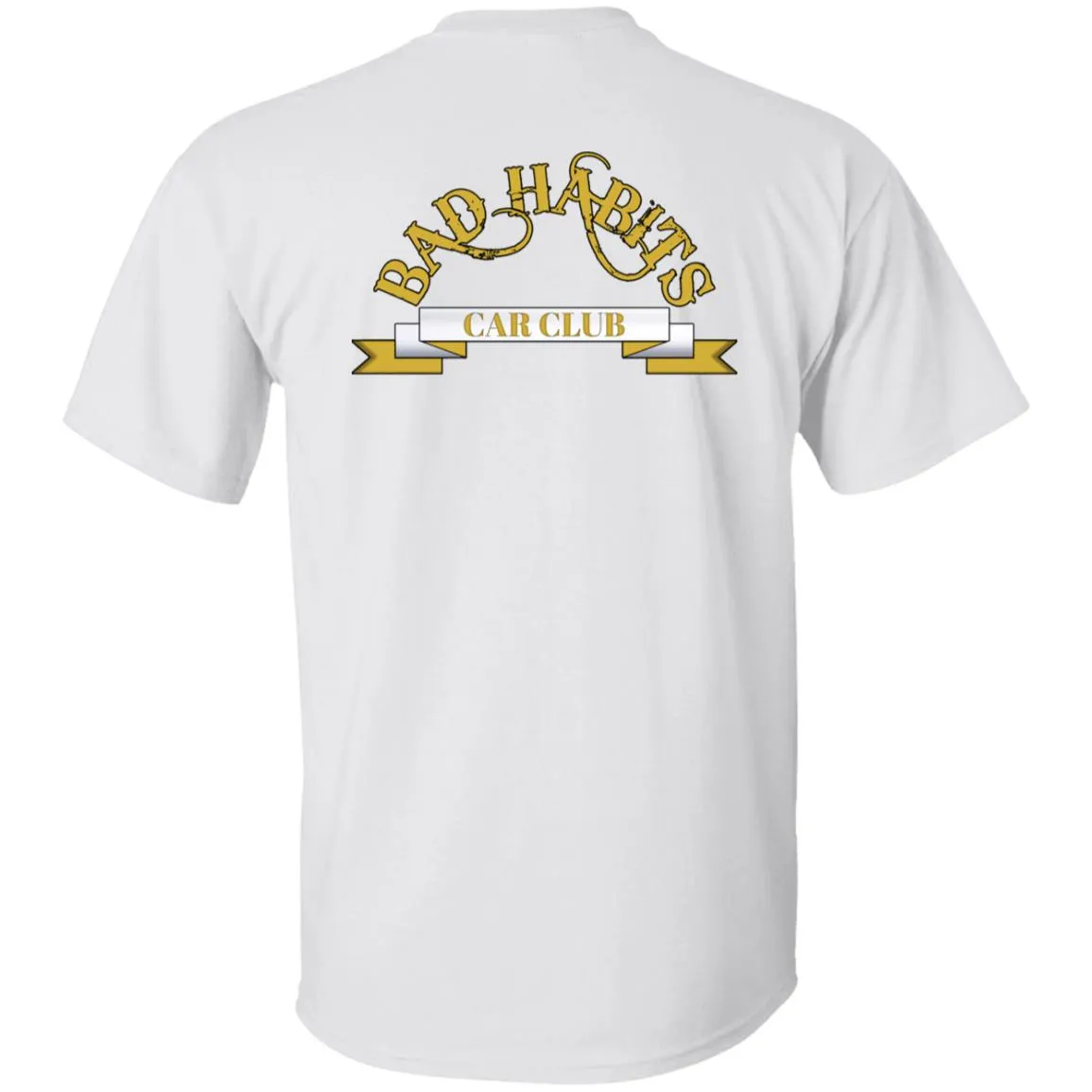 Bad Habits Car Club 2-sided print G500B Youth 5.3 oz 100% Cotton T-Shirt