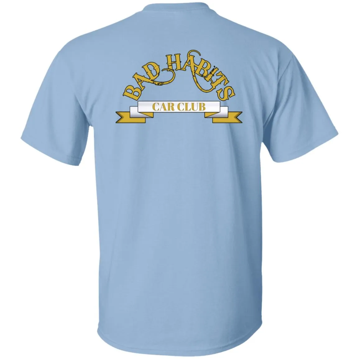 Bad Habits Car Club 2-sided print G500B Youth 5.3 oz 100% Cotton T-Shirt