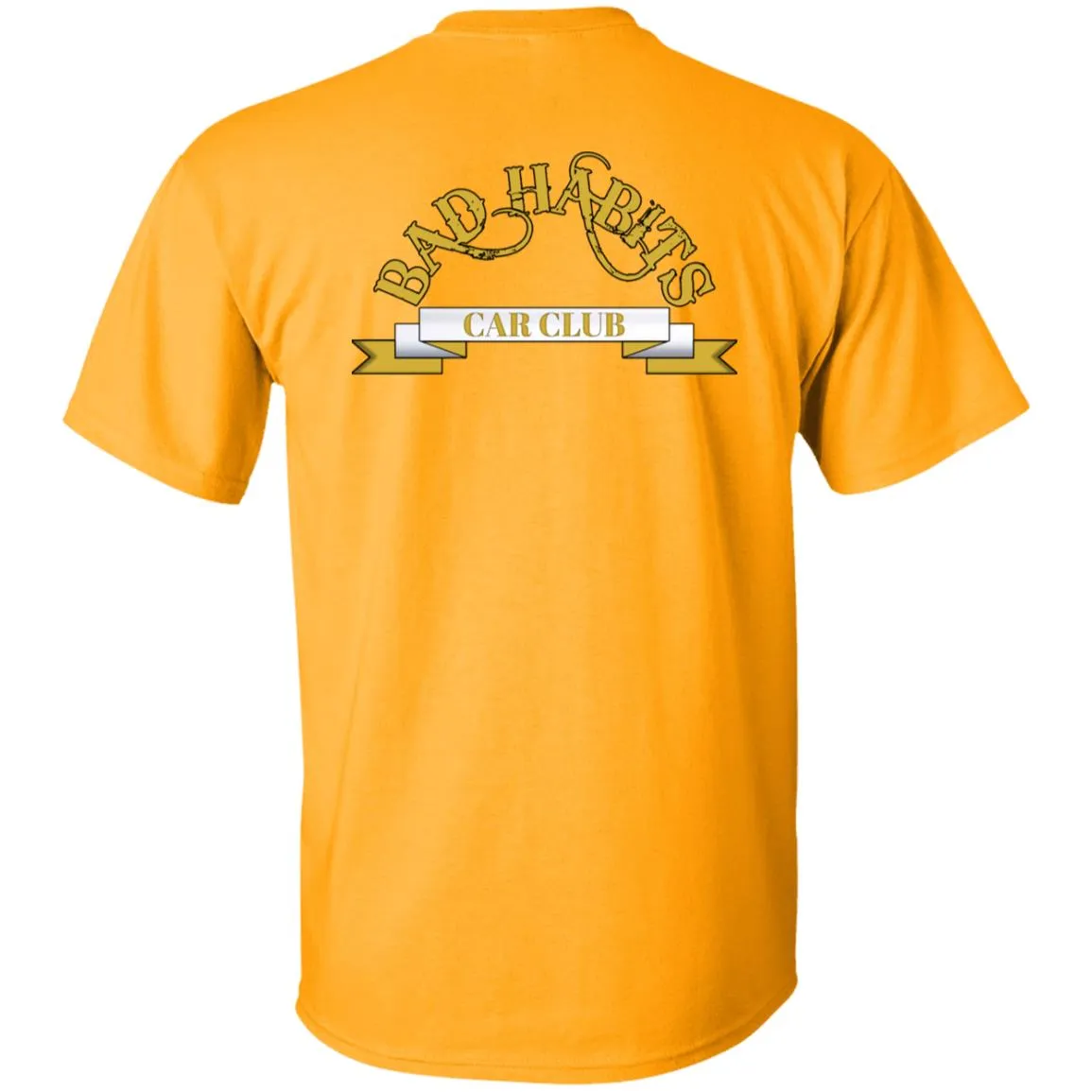 Bad Habits Car Club 2-sided print G500B Youth 5.3 oz 100% Cotton T-Shirt