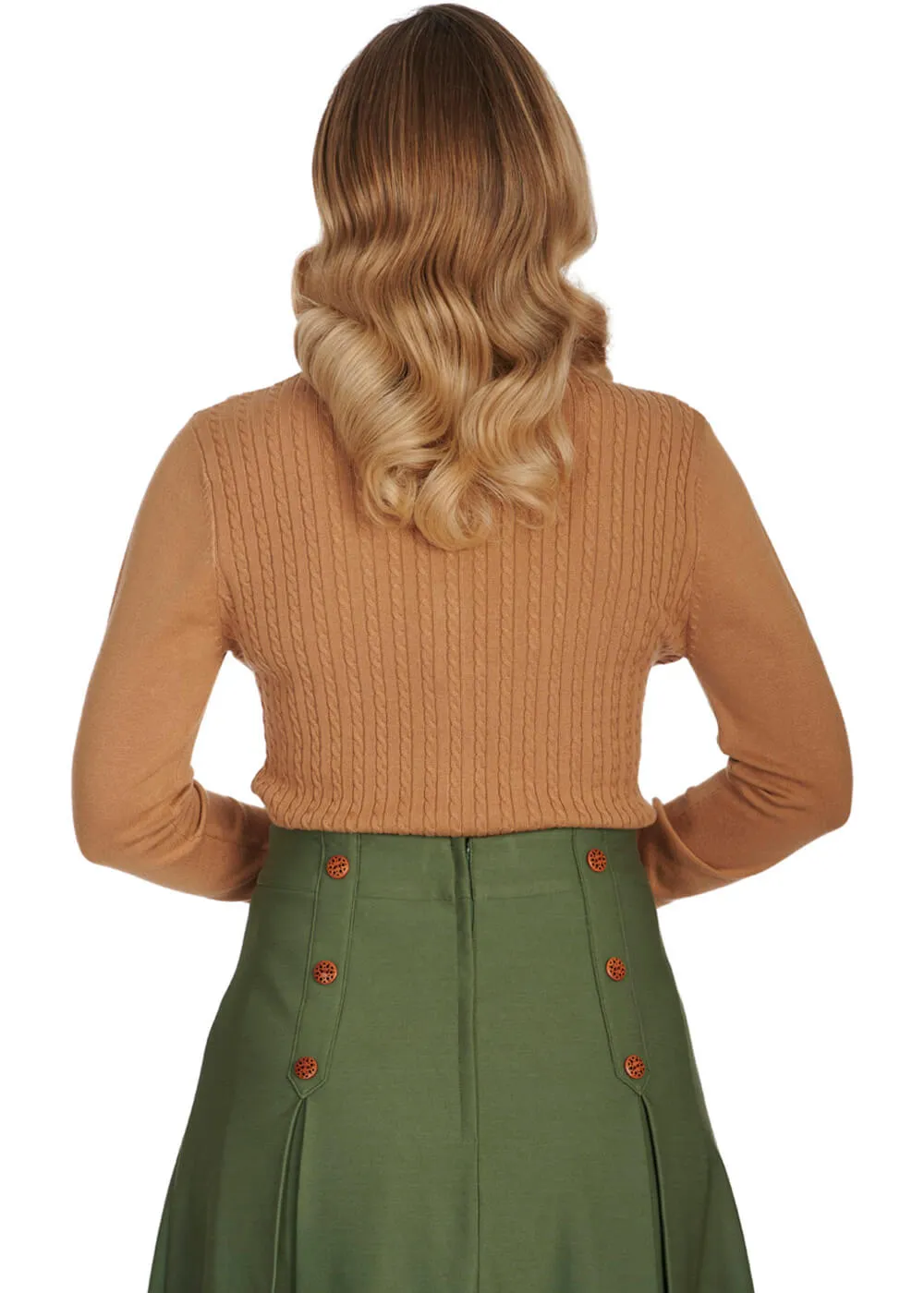 Banned Sylvia 50's Cardigan Biscuit Beige