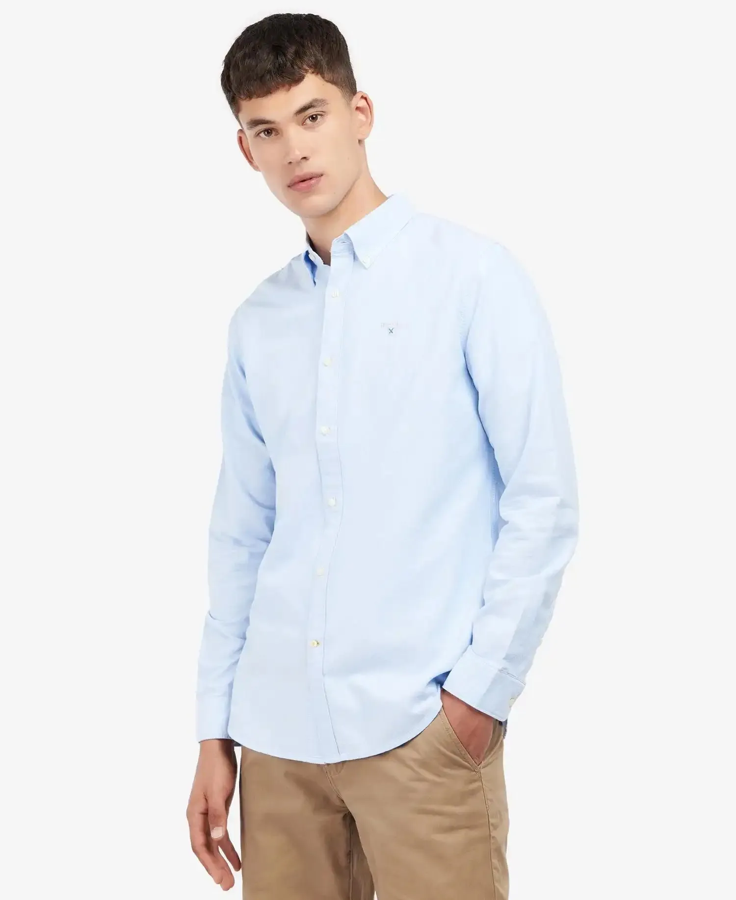 Barbour Men's Oxtown Tailored Oxford Shirt Sky Blue