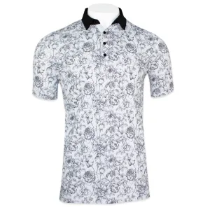 'Black Rose' Four Button Golf Shirt