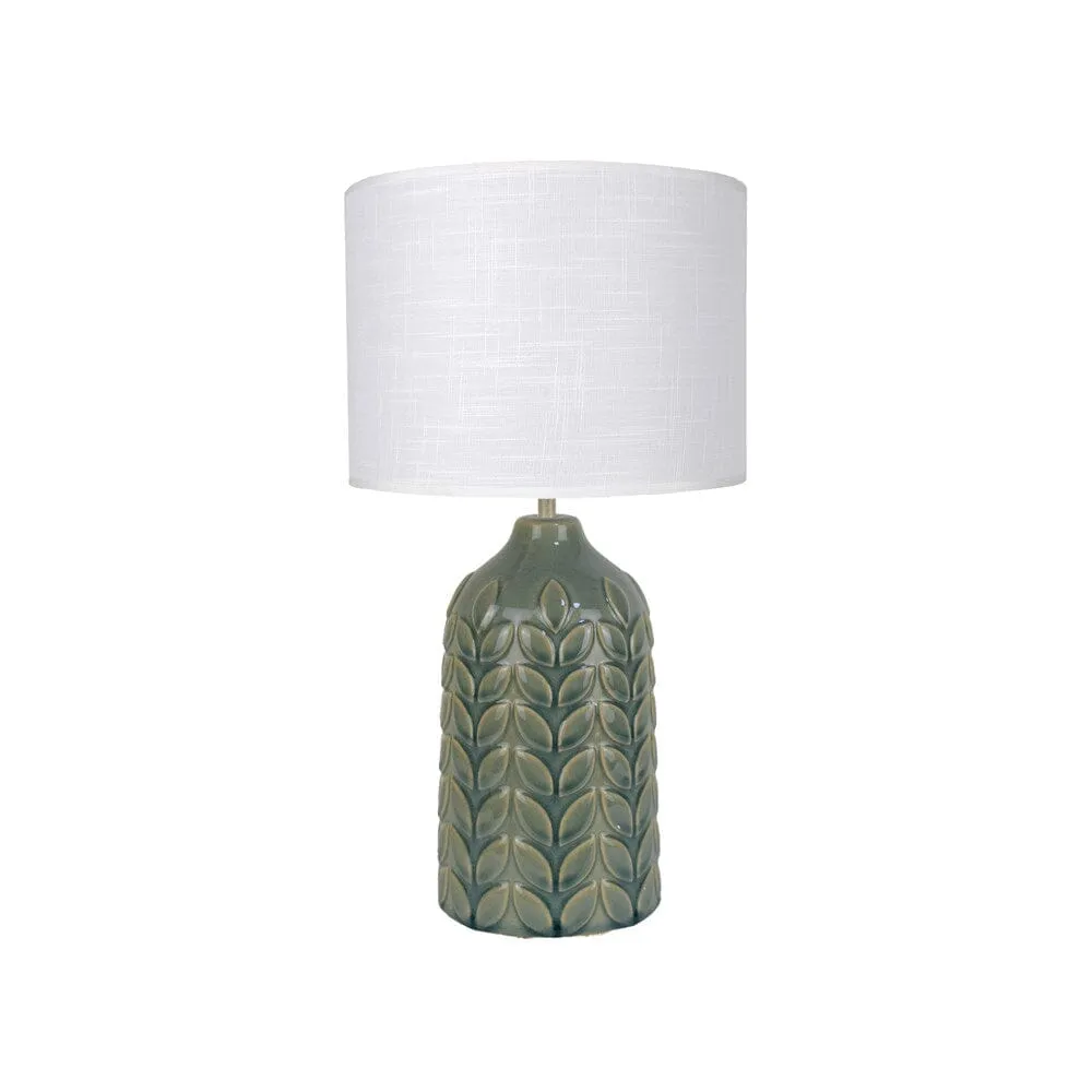 Bloom Ceramic Table Lamp - Green