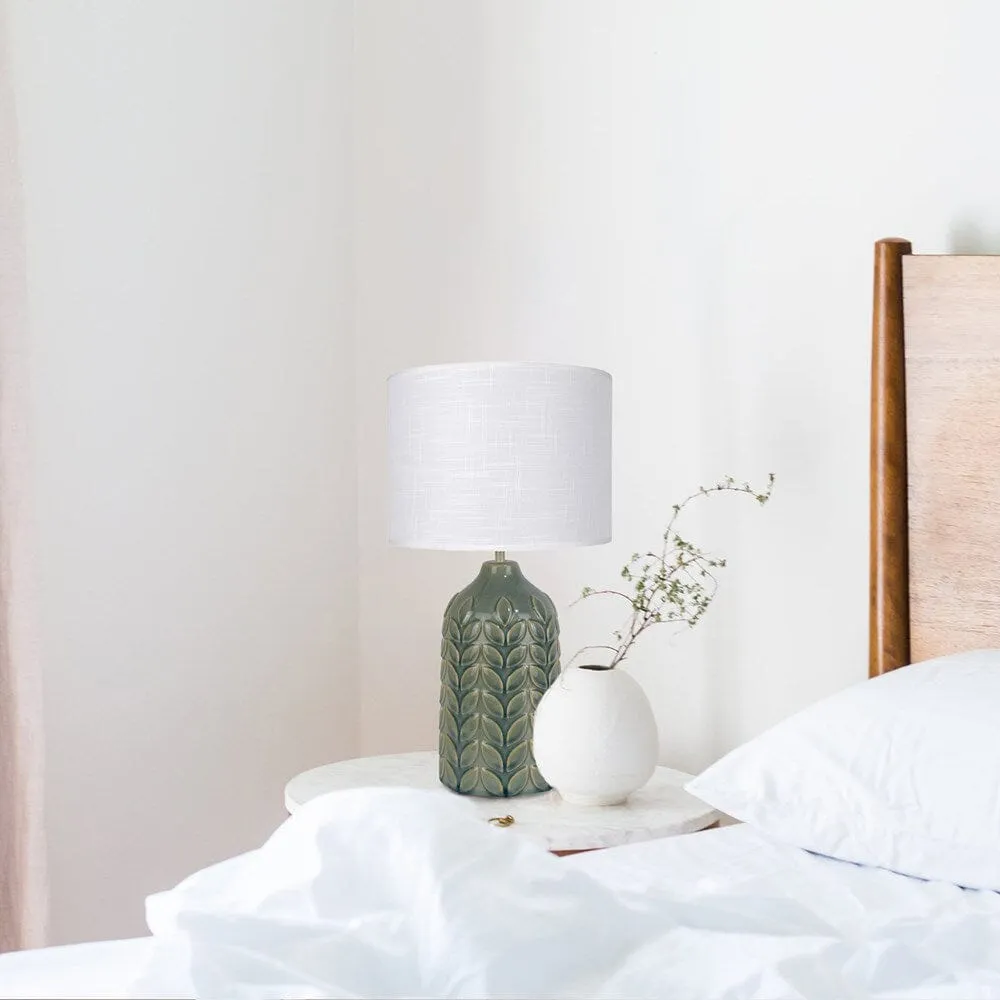 Bloom Ceramic Table Lamp - Green