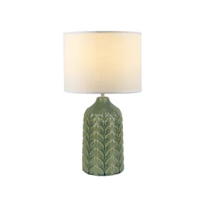 Bloom Ceramic Table Lamp - Green