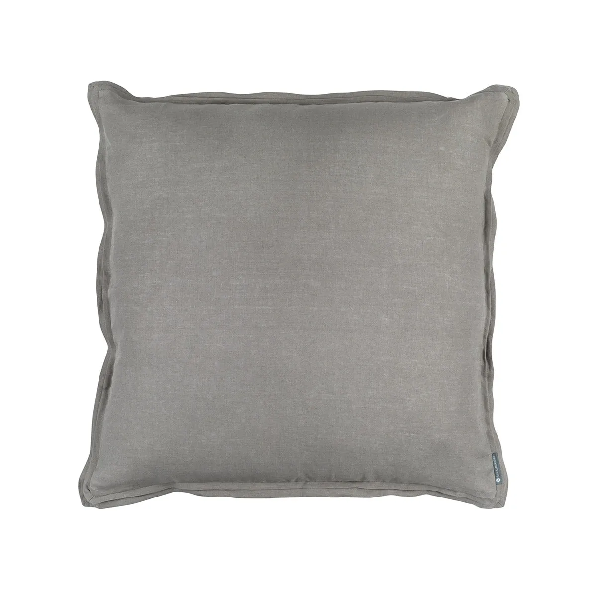 Bloom Euro Double Flange Pillow Lt Grey Linen 26X26 (Insert Included)
