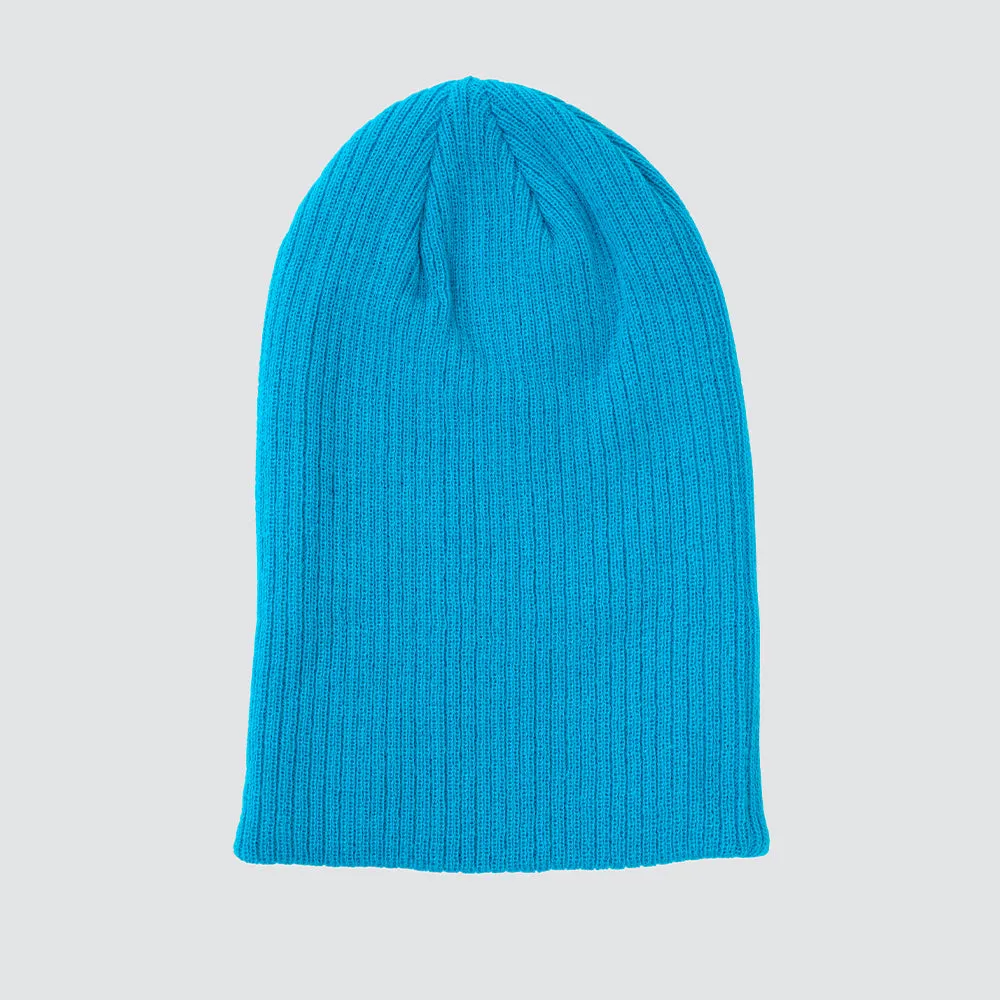 Blue Azure Slouch Beanie