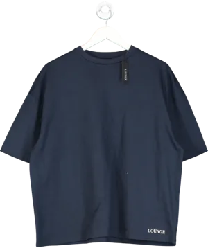 Blue Lounge Boxy Sunday Club T Shirt UK S